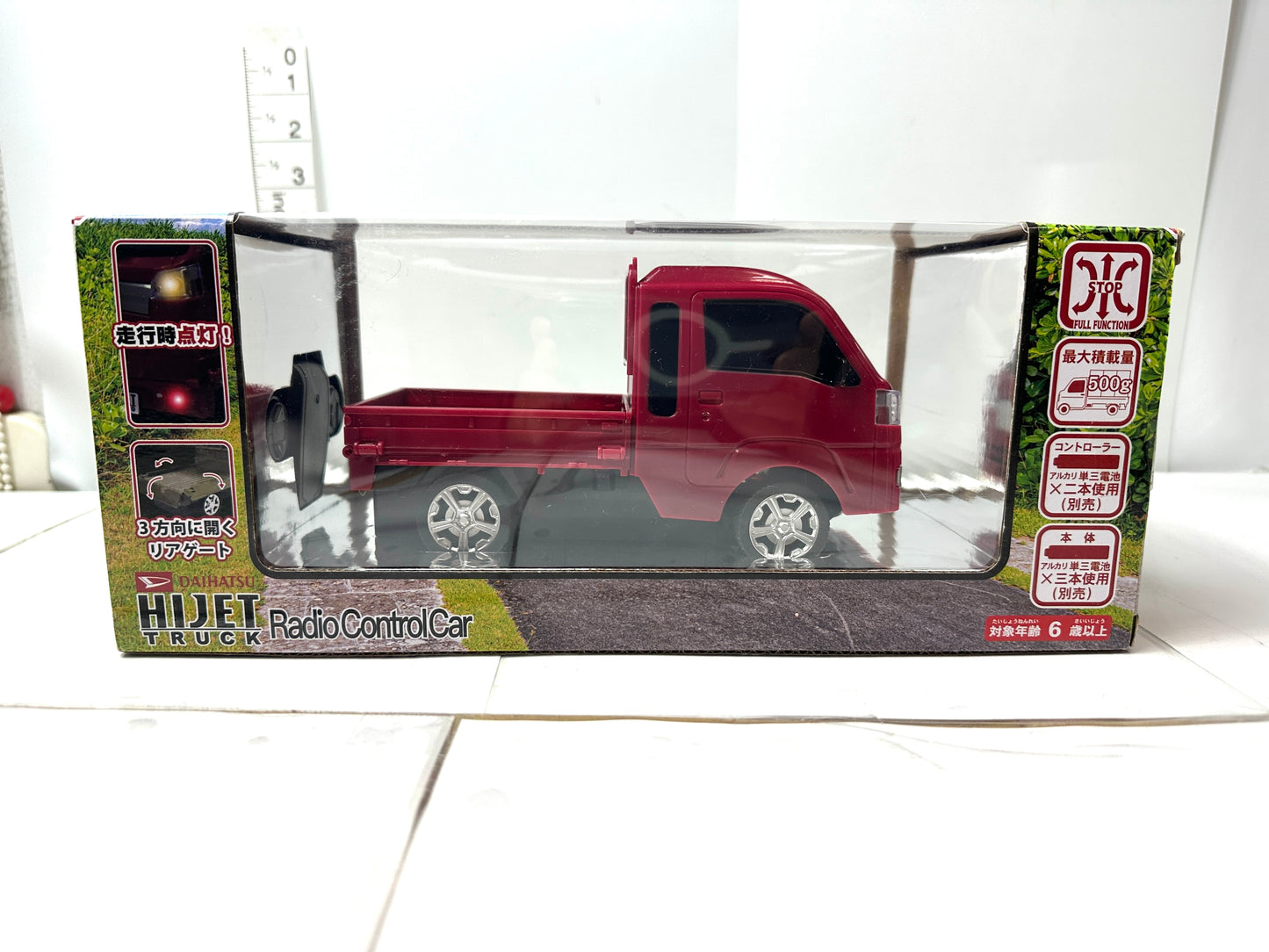 DAIHATU HIJEET ハイゼット ラジコン RCカー 走行時 ヘッドライトが点灯 赤 12/8