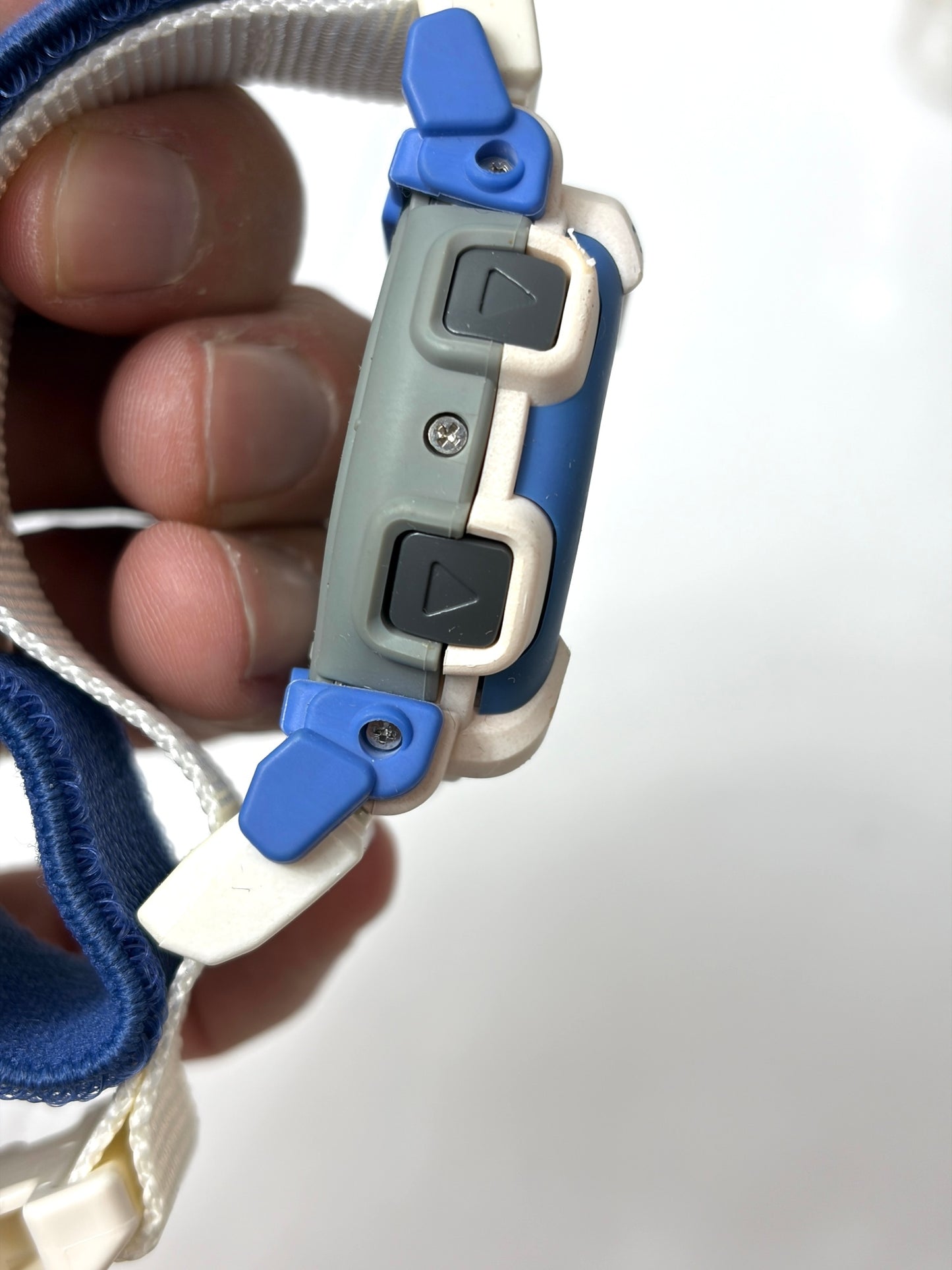 CASIO G-SHOCK I.S.F. コラボ ホワイト/ブルー デジタル腕時計 クリアケース付