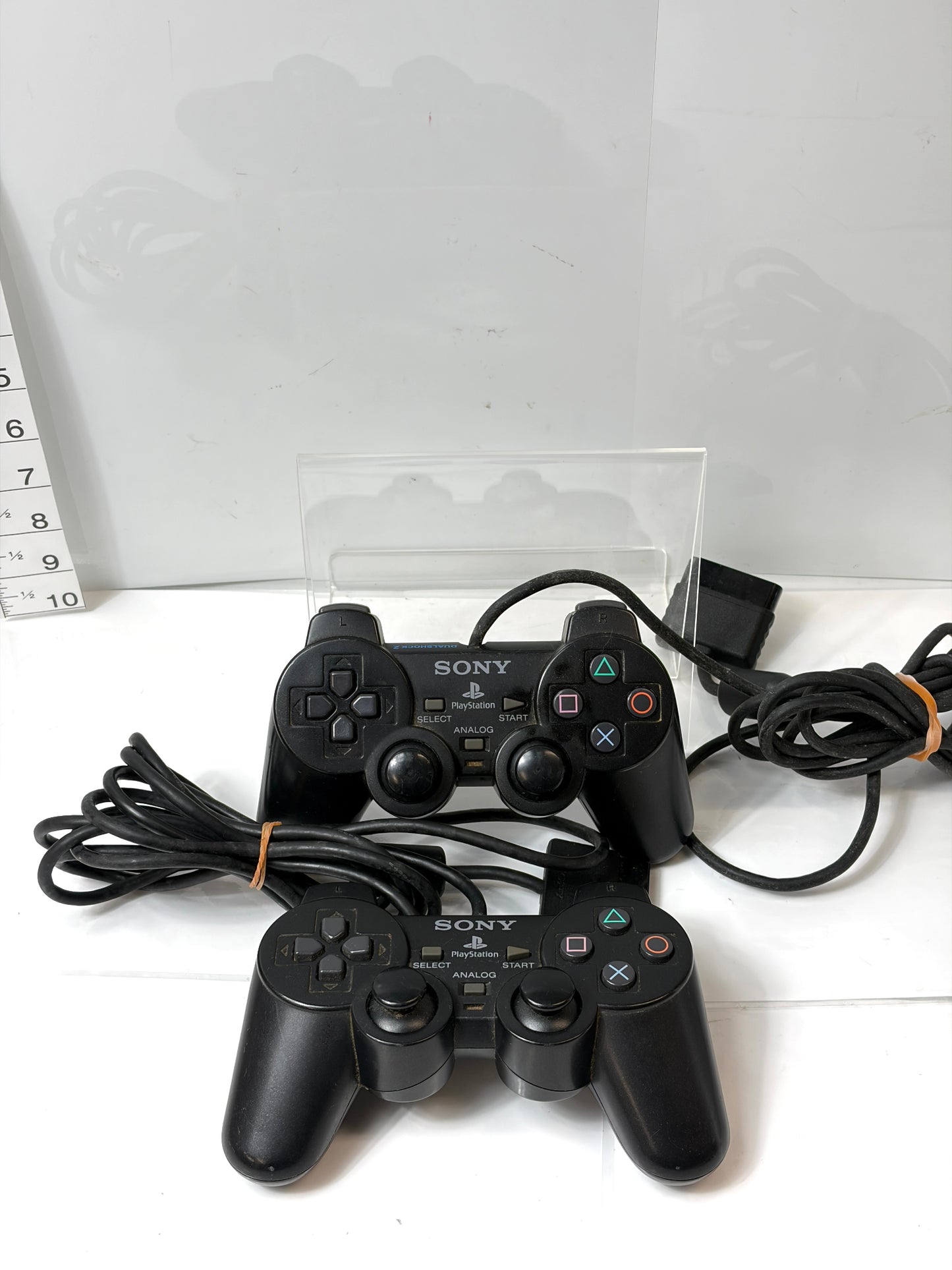 【現状品　純正2個セット】PS2 DUALSHOCK コントローラー SONY ブラック SCPH-10010