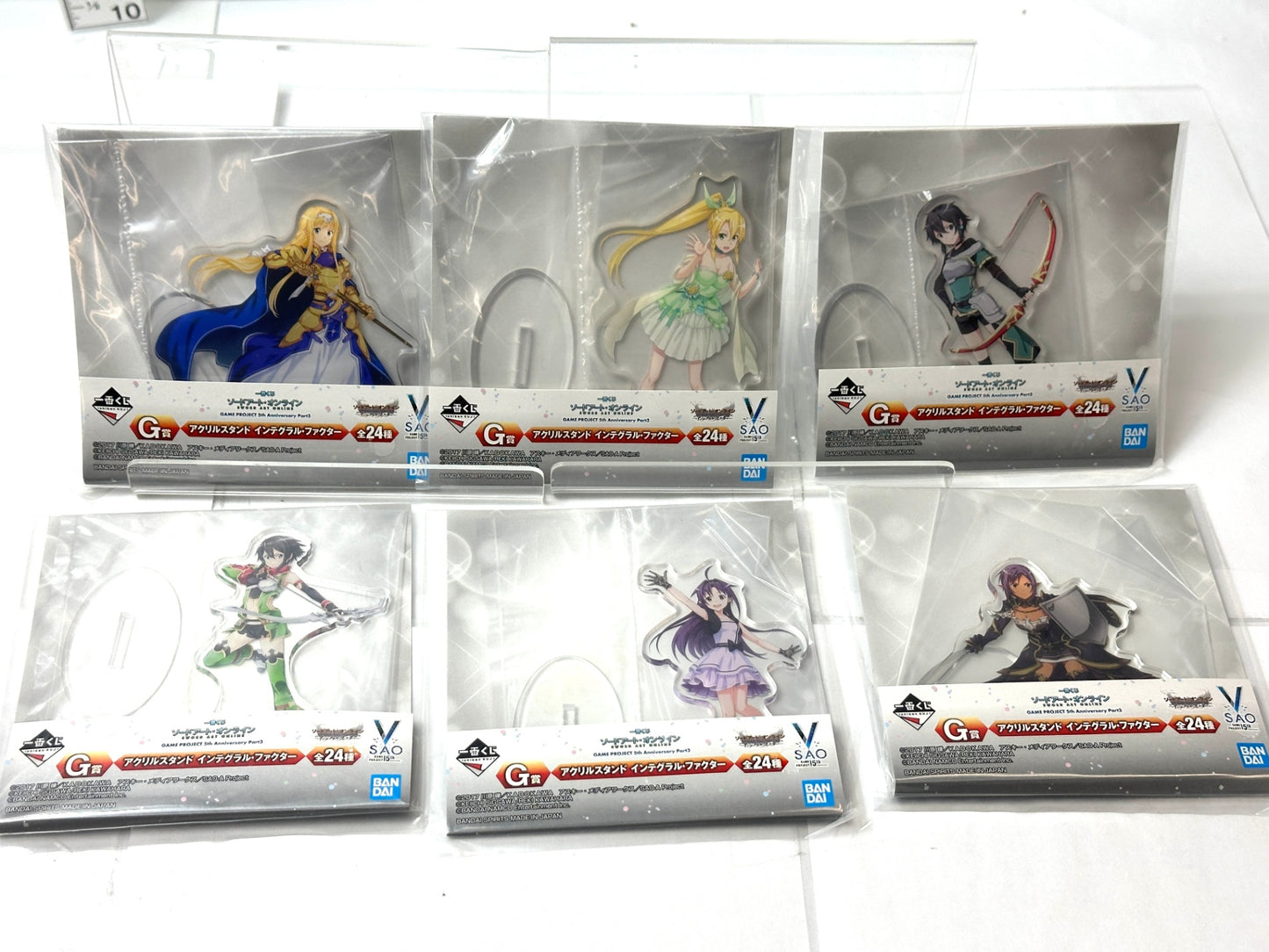 一番くじ ソードアート・オンライン G/F賞 アクリルスタンド 40個セット インテグラル・ファクター17種 メモリー・デフラグ23種 11/10