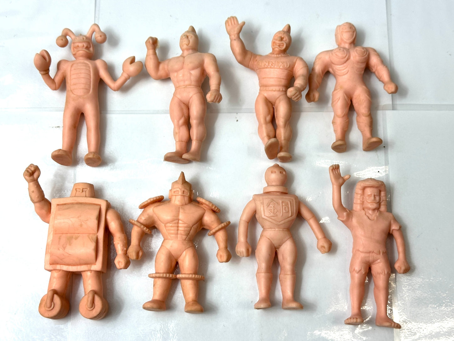 現状品 丸越 キン肉マン デカ消し キン消し 25個セット ミートくん ウルフマン ザ・ニンジャ スプレー魔人 銅ベルマン 他 10/24