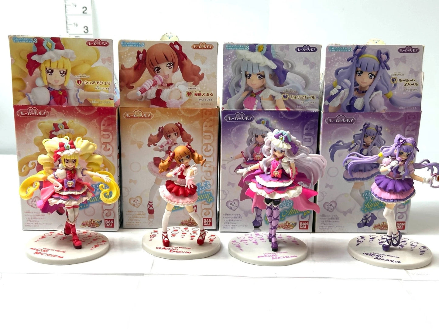 現状品 HUGっと！プリキュア キューティーフィギュア3 SpecialSet 全4種セット キュアマシェリ キュアアムール 愛崎えみる ルールー・アムール 3/6