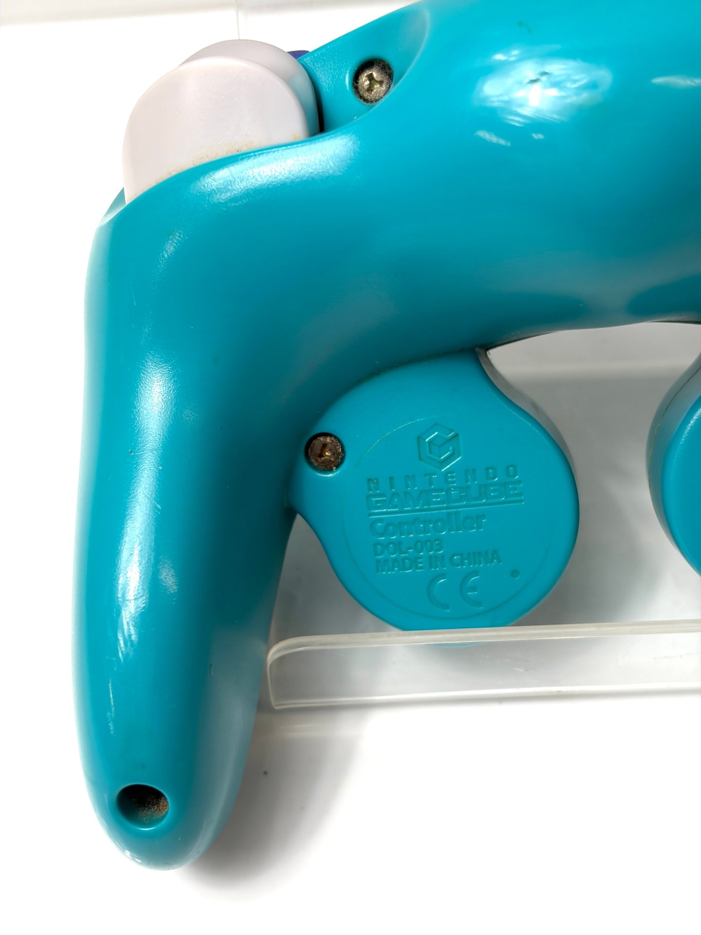 任天堂 NINTENDO GAMECUBE コントローラー エメラルドブルー DOL-003 純正品　スティックにダメージ