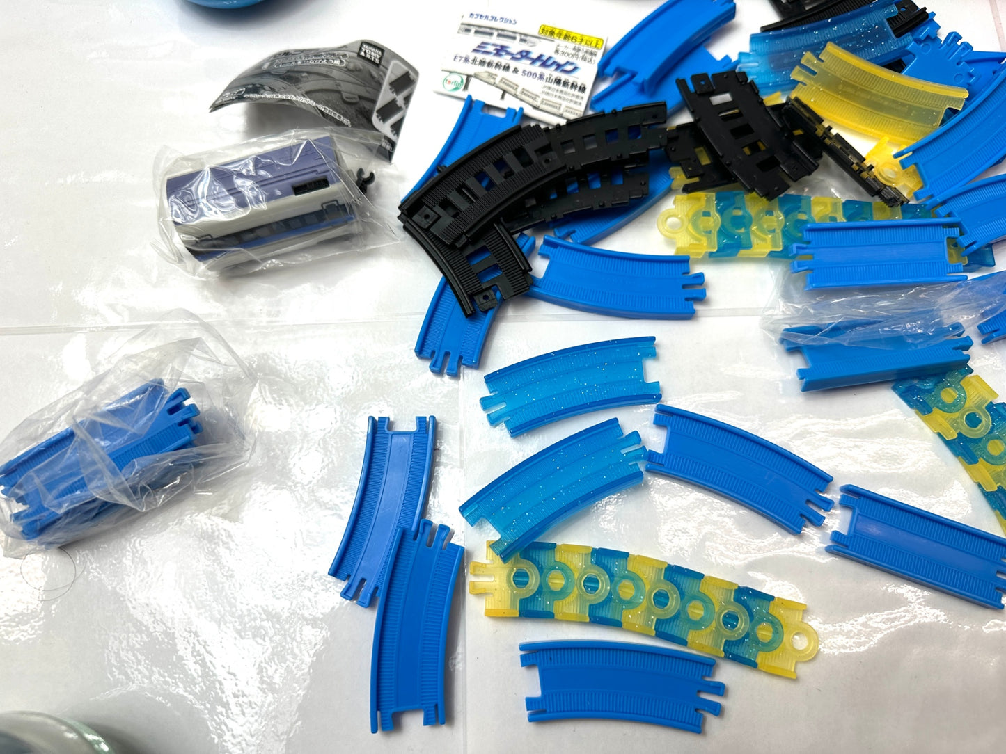新品・中古・混在 ミニモータートレイン＆カプセルプラレール まとめセット 車両 レール 支柱 ガシャポン 8/26