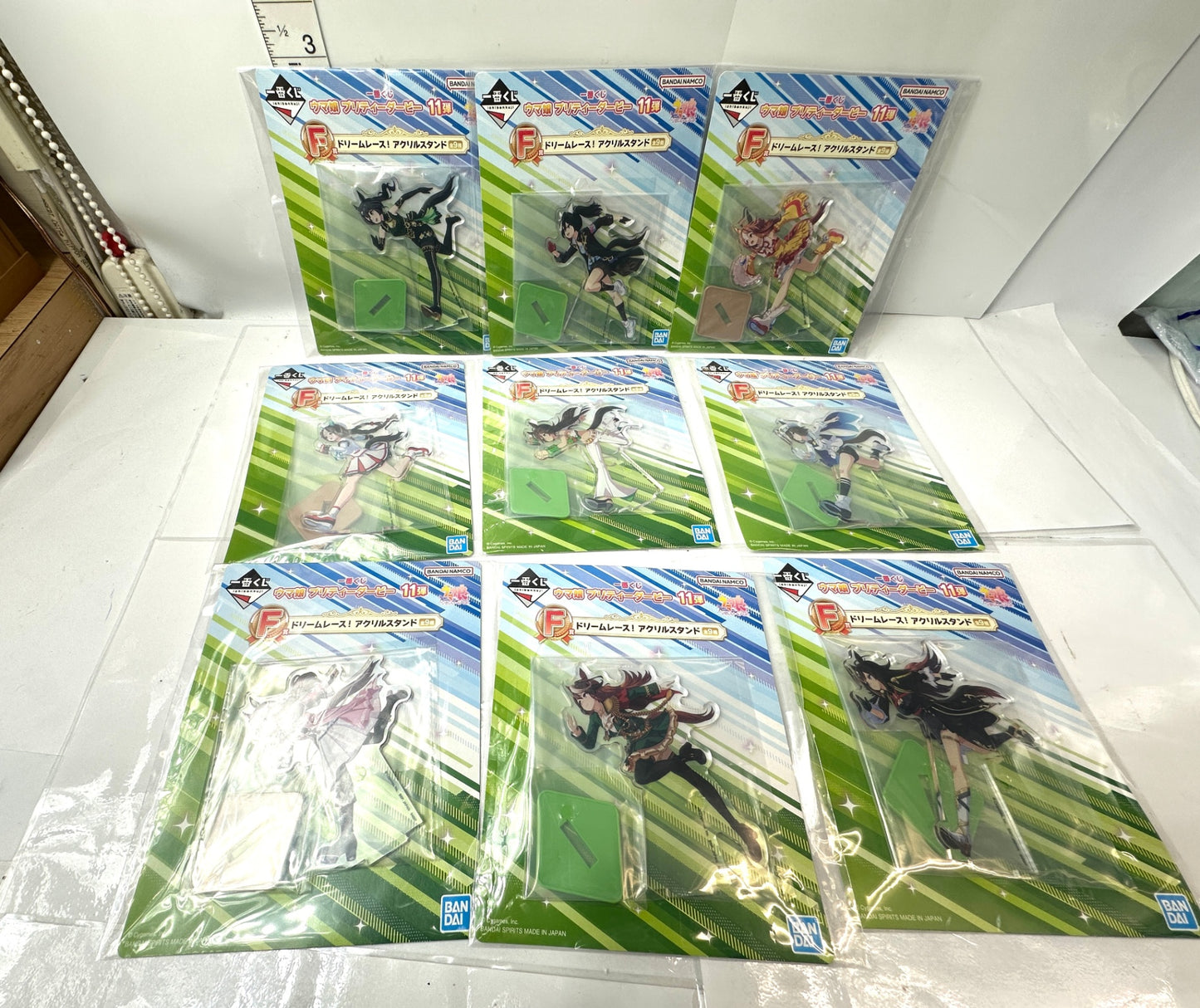 一番くじ ウマ娘 プリティーダービー 11弾 F賞 ドリームレース！ アクリルスタンド 全9種 コンプリートセット 11/10