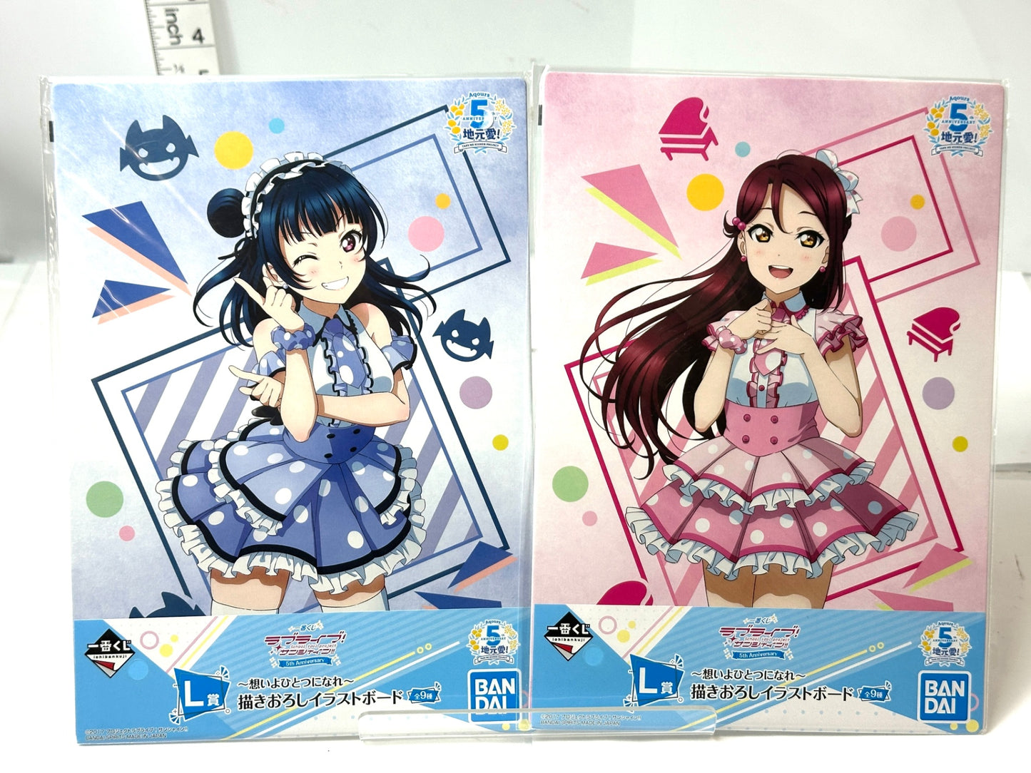 一番くじ ラブライブ！サンシャイン!! 5th Anniversary 描きおろしイラストボード  8種セット 11/10