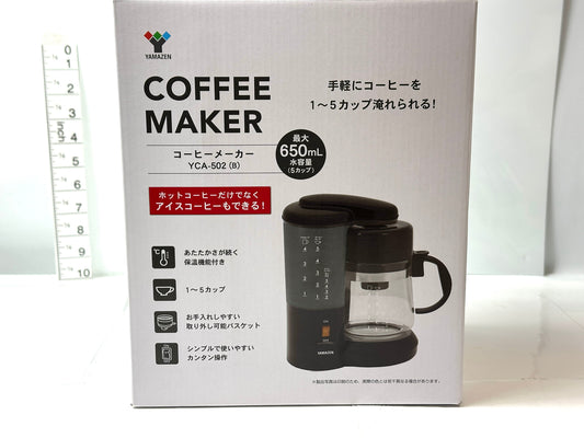 未使用品 YAMAZEN コーヒーメーカー YCA-502(B) ドリップ式  10/31