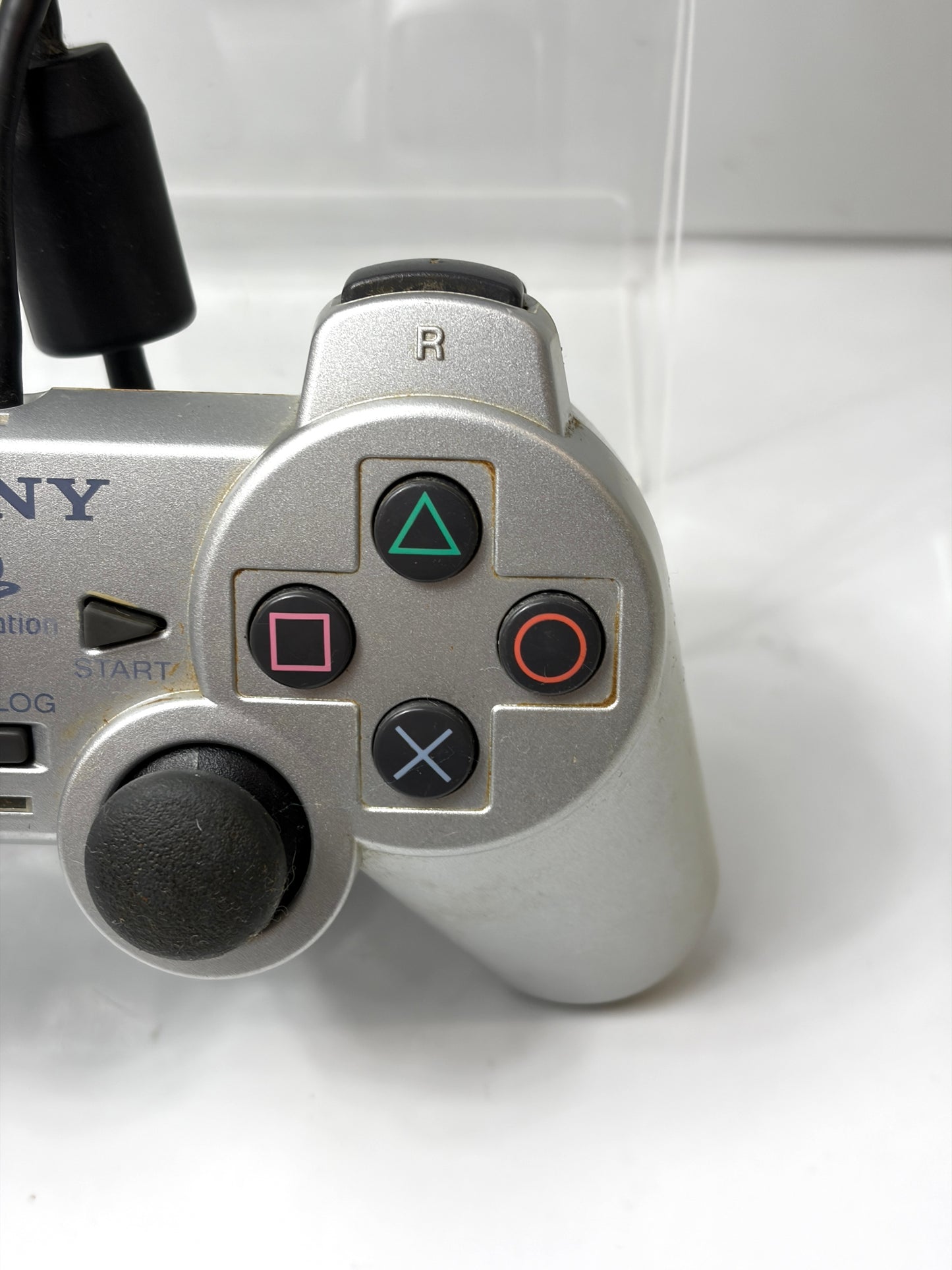 SONY 純正 PS2 コントローラー デュアルショック2 サテン・シルバー DUALSHOCK2 SCPH-10010