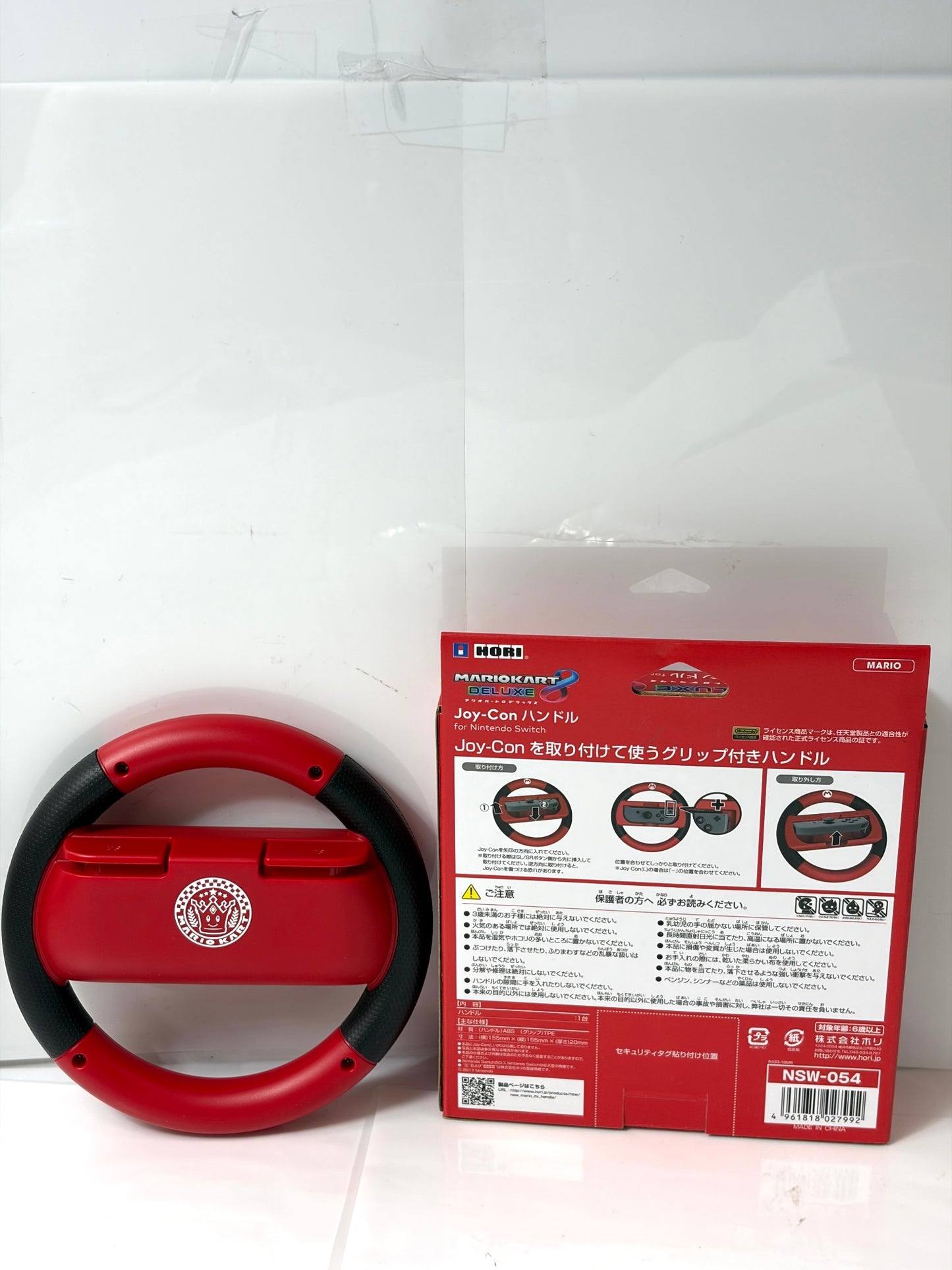 【箱付】HORI マリオカート8 DX Joy-Conハンドル マリオ レッド 純正ライセンス Switch