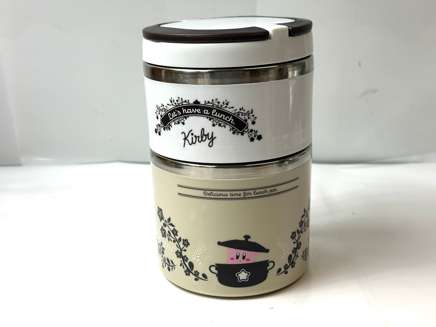 未使用品 星のカービィ 2段ステンレスランチポット ランチタイムデザイン﻿ ステンレス製の2段式弁当箱﻿ 4/22