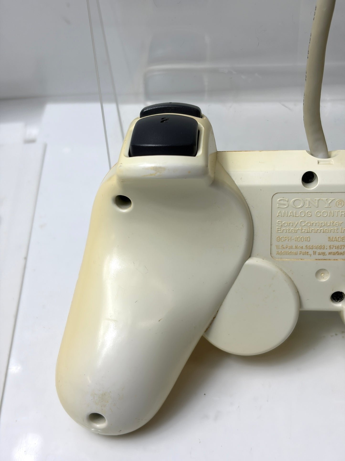 日焼け　SONY 純正 PS2 コントローラー デュアルショック2 セラミック・ホワイト DUALSHOCK2 SCPH-10010