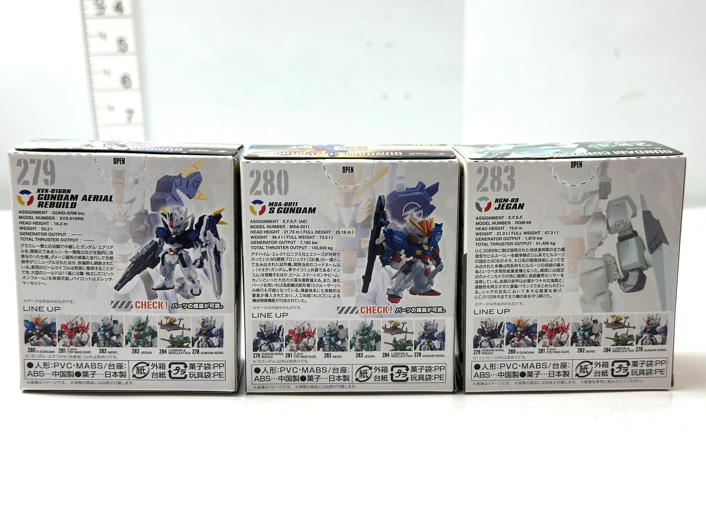 FW GUNDAM CONVERGE ♯23 ガンダム・エアリアル（改修型）MSA-0011 Sガンダム RGM-89 ジェガン ガンダム フィギュア 2/27