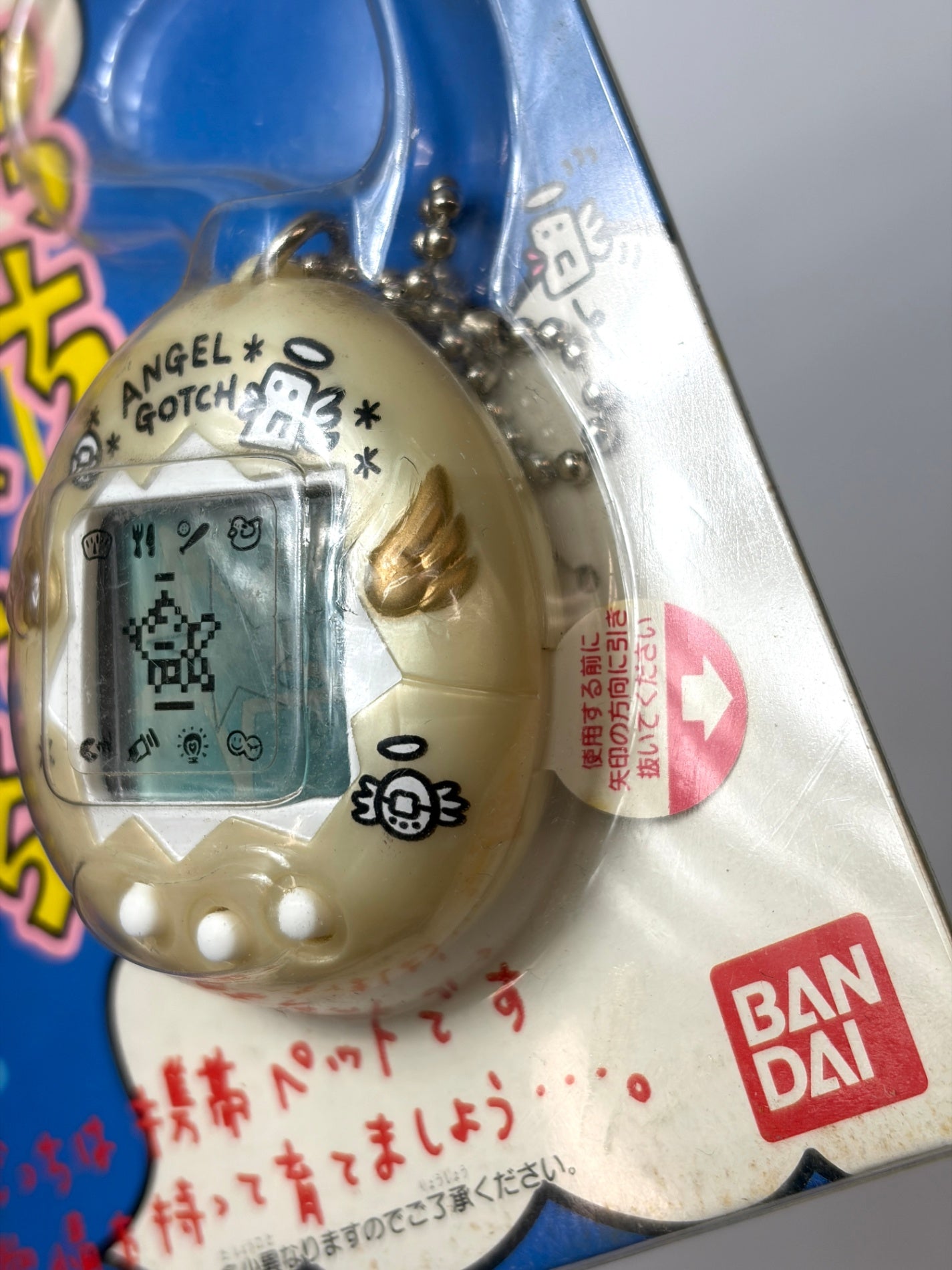 てんしっちのたまごっち Angel Gotch ホワイト 台紙付き BANDAI 1997