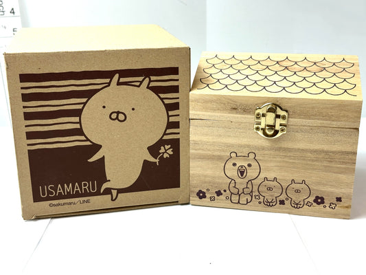 LINE CREATORS うさまる 木箱入りマグの木箱のみ 小物入れ 10/16