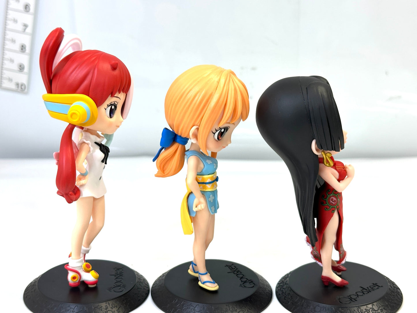 現状品 ONE PIECE ワンピース Q posket フィギュア 3点セット ウタ おナミ ボア・ハンコック スペシャルカラーVer.  5/21
