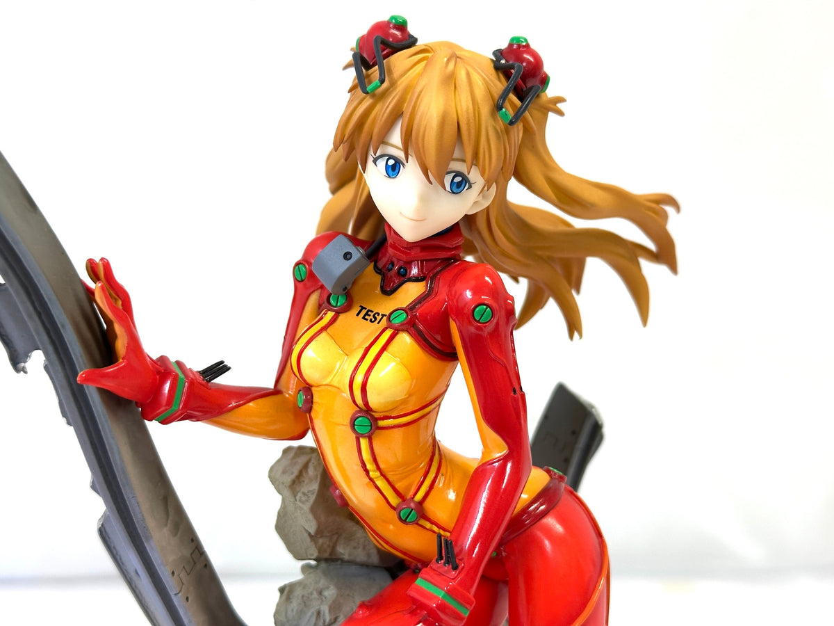現状品 ALTER アルター PVC製塗装済み完成品 ヱヴァンゲリヲン新劇場版：破 式波・アスカ・ラングレー テスト用プラグスーツVer. 1/8スケールフィギュア 9/14