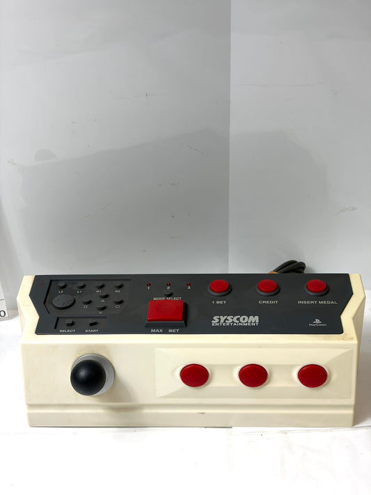 【激レア】SYSCOM パチスロコントローラー PS/PS2 スロット実機風 周辺機器 アーケード