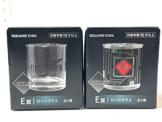 FF7 リメイク 一番くじ E賞 ロックグラス 2個セット FINAL FANTASY Ⅶ ファイナルファンタジー 10/21