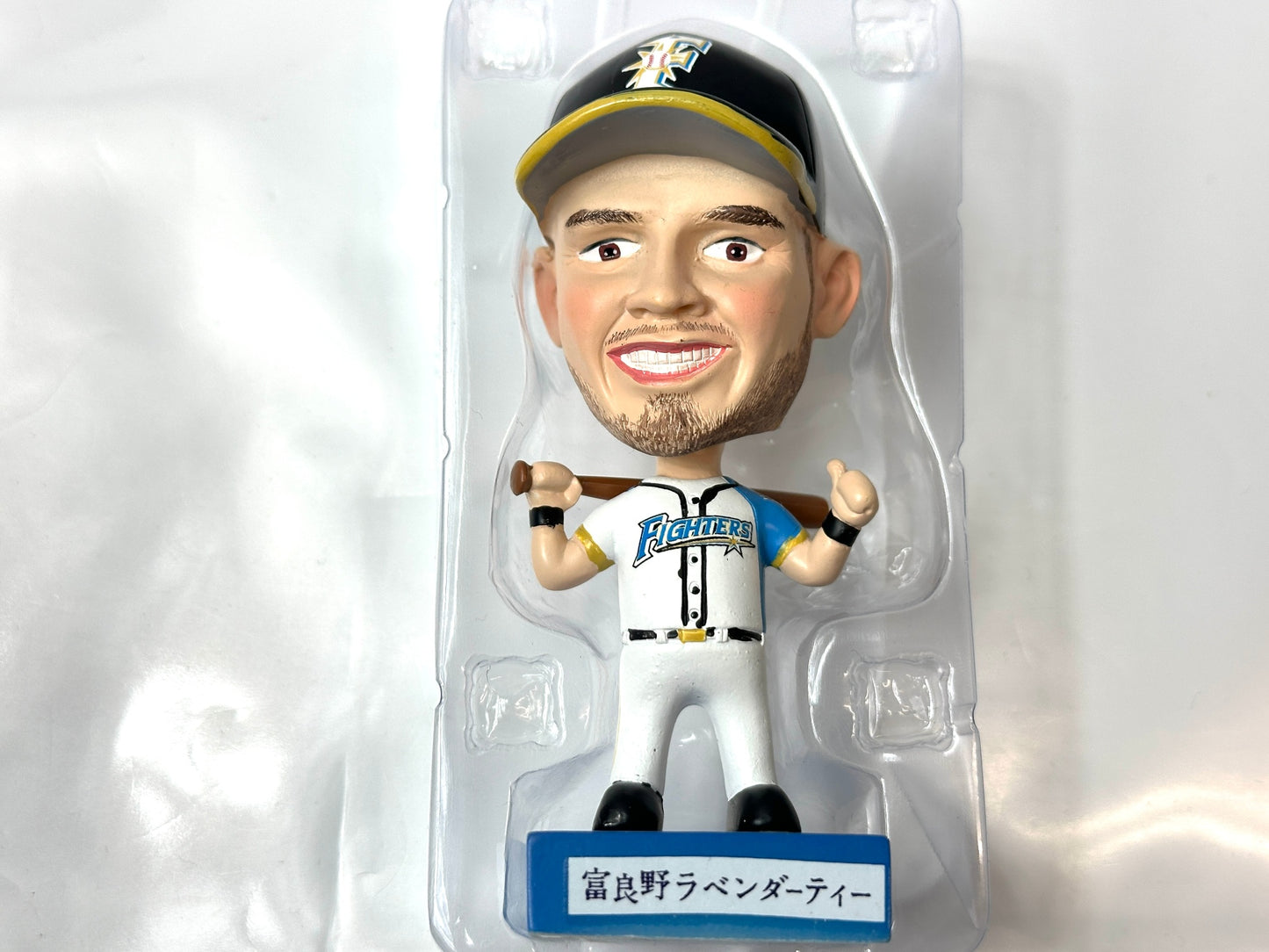 開封済み・未使用品 北海道日本ハムファイターズ ハーベストシリーズ ブランドン・レアード ボブルヘッド人形 首振り人形 フィギュア 3/13