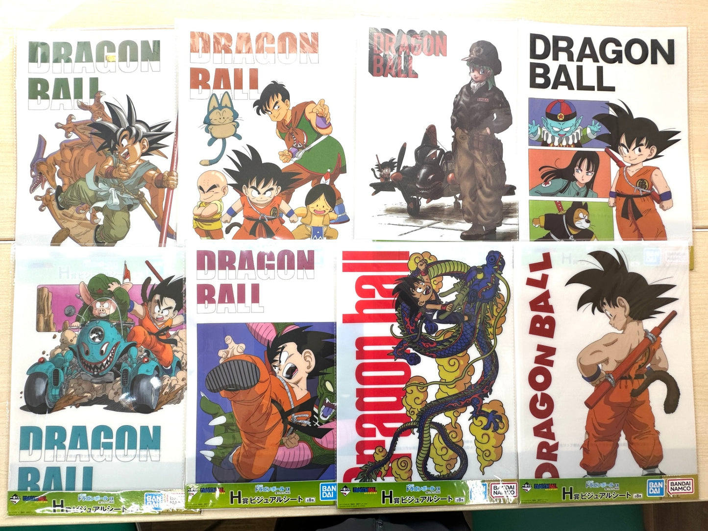 一番くじ ドラゴンボール EX 雲の上の神殿 H賞 ビジュアルシート 全8種コンプリートセット 2/20