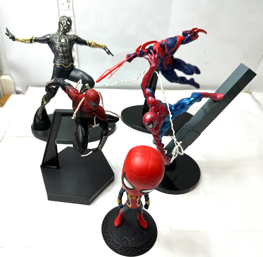 現状品 スパイダーマン フィギュア まとめセット Qposket MARVEL豪魂 スパイダーマン ルミナスタ 他 2/11