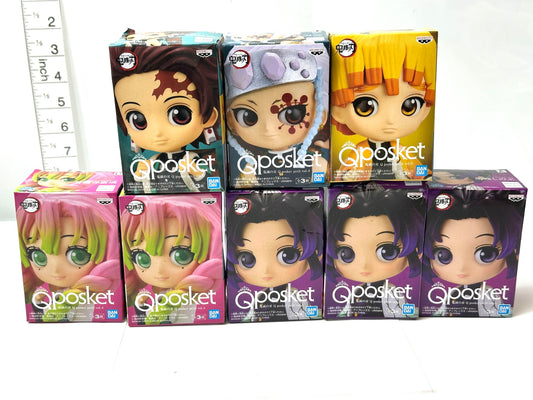 BANPRESTO バンプレスト パッケージ不良 未開封品 鬼滅の刃 Qposket 8個セット 胡蝶しのぶ 甘露寺蜜璃 竈門炭治郎 我妻善逸 宇髄天元 フィギュア 9/18