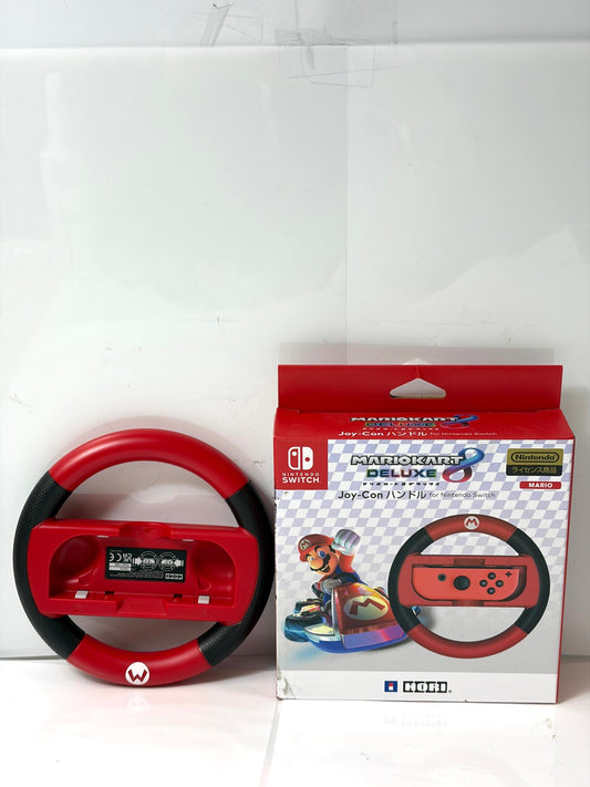 【箱付】HORI マリオカート8 DX Joy-Conハンドル マリオ レッド 純正ライセンス Switch