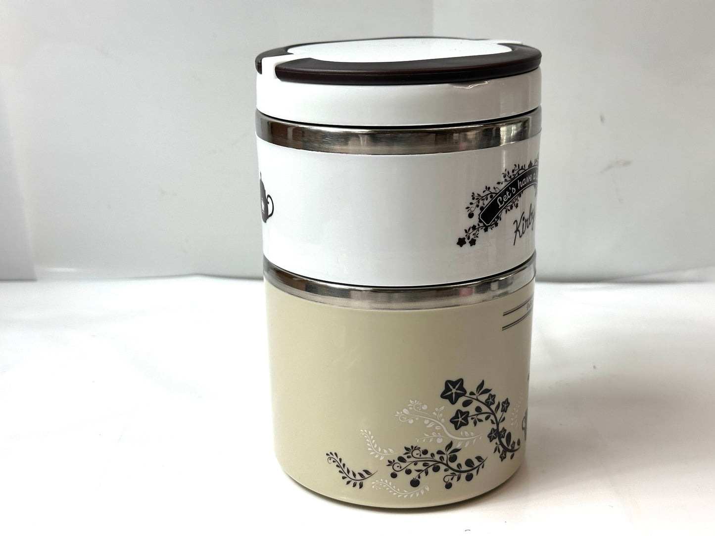 未使用品 星のカービィ 2段ステンレスランチポット ランチタイムデザイン﻿ ステンレス製の2段式弁当箱﻿ 4/22