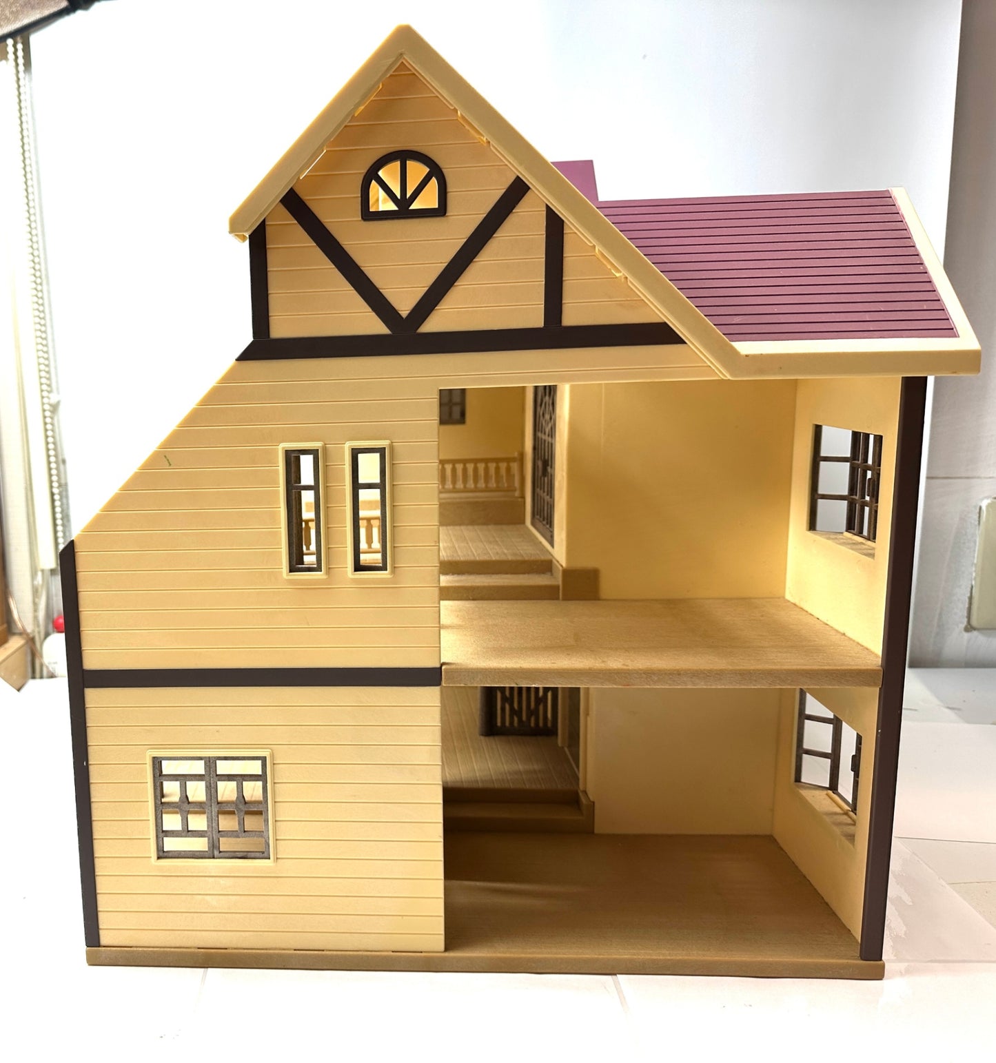 現状品 ジャンク扱い エポック社 シルバニアファミリー オークウッドマナーハウス 人形 小物 まとめセット 10/16