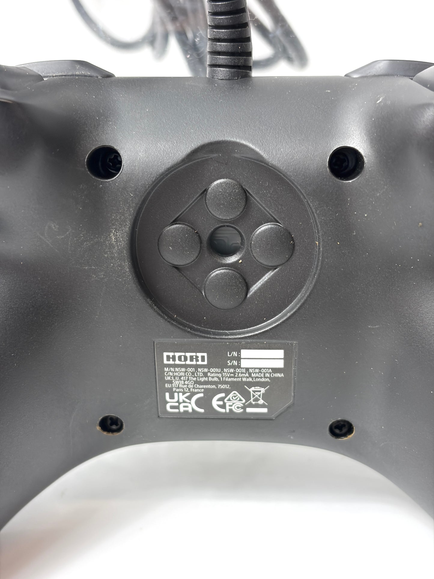 HORI ホリパッド for Nintendo Switch ブラック NSW-001 コントローラー 有線 ライセンス商品