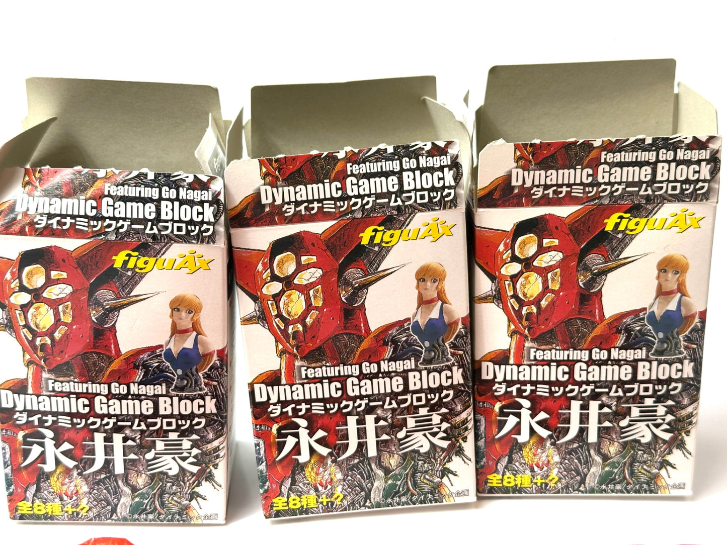 内装未開封品 Featuring Go Nagai ダイナミックゲームブロック永井豪 6個セット フィギュア デビルマン ゲッターロボ 不動明 牧村ミキ 他 3/3