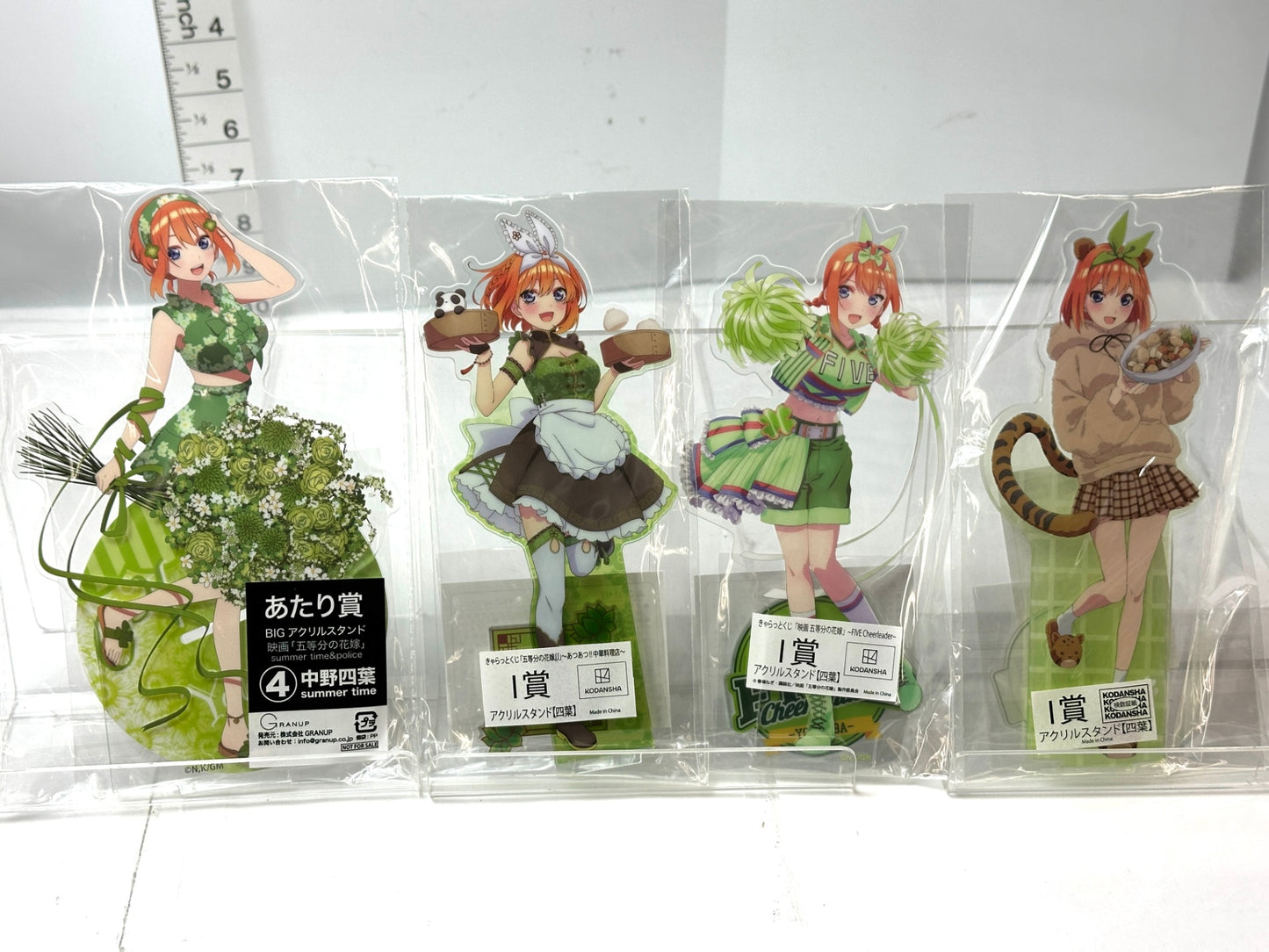 五等分の花嫁 中野 四葉 アクリルスタンド アクスタ 4種セット 11/21