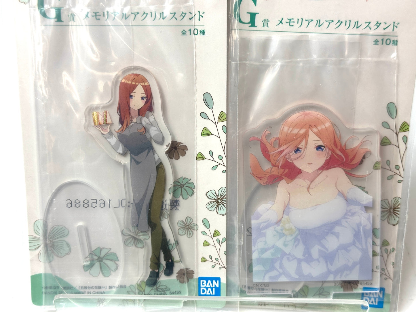 一番くじ 五等分の花嫁 五つ子ハネムーン‼ G賞 メモリアルアクリルスタンド 全10種コンプリートセット中野一花/二乃/三玖/四葉/五月 12/4
