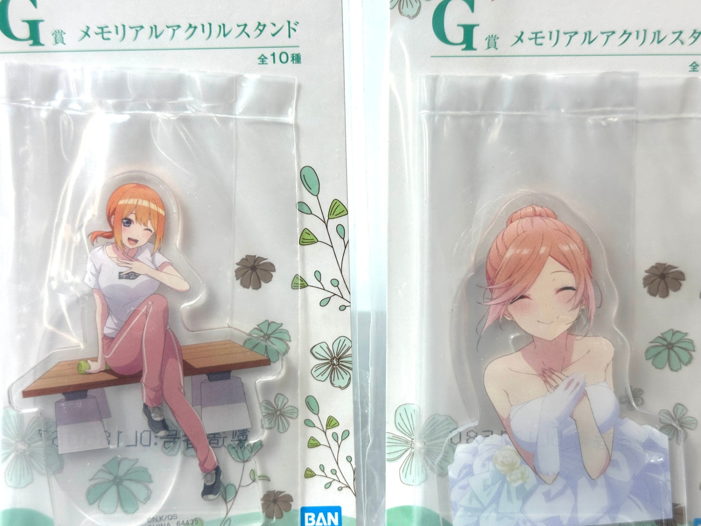 一番くじ 五等分の花嫁 五つ子ハネムーン‼ G賞 メモリアルアクリルスタンド 全10種コンプリートセット中野一花/二乃/三玖/四葉/五月 12/4