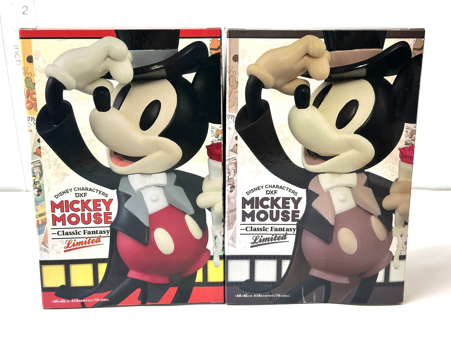 ディズニーキャラクターズ DXF MICKEY MOUSE-Classic Fantasy- ミッキーマウス 2個セット ヴィンテージカラーVer. フィギュア 3/13