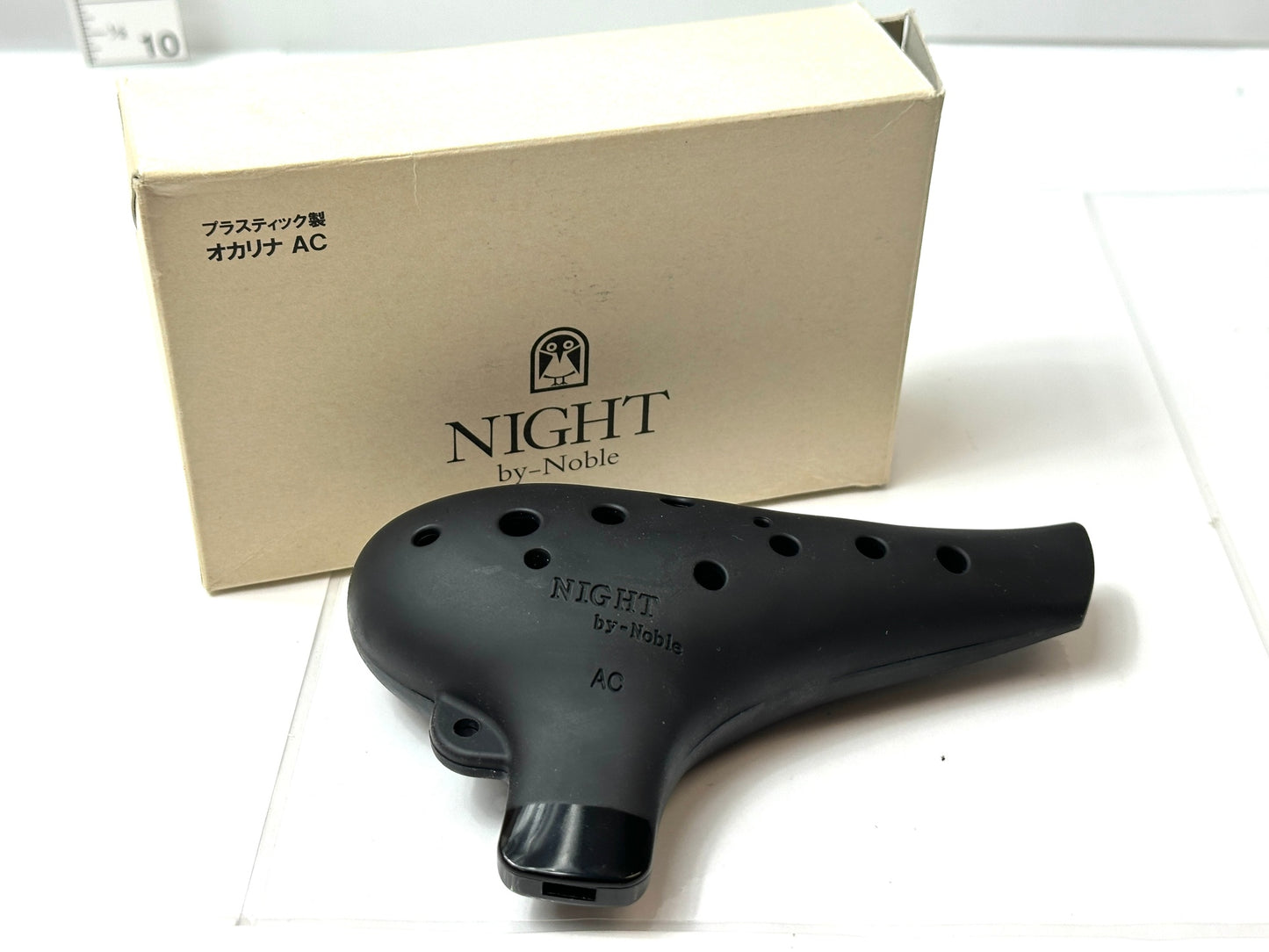 NIGHT by Noble ナイト オカリナ プラスチック製 AC ブラック ラバー仕上げ 10/16