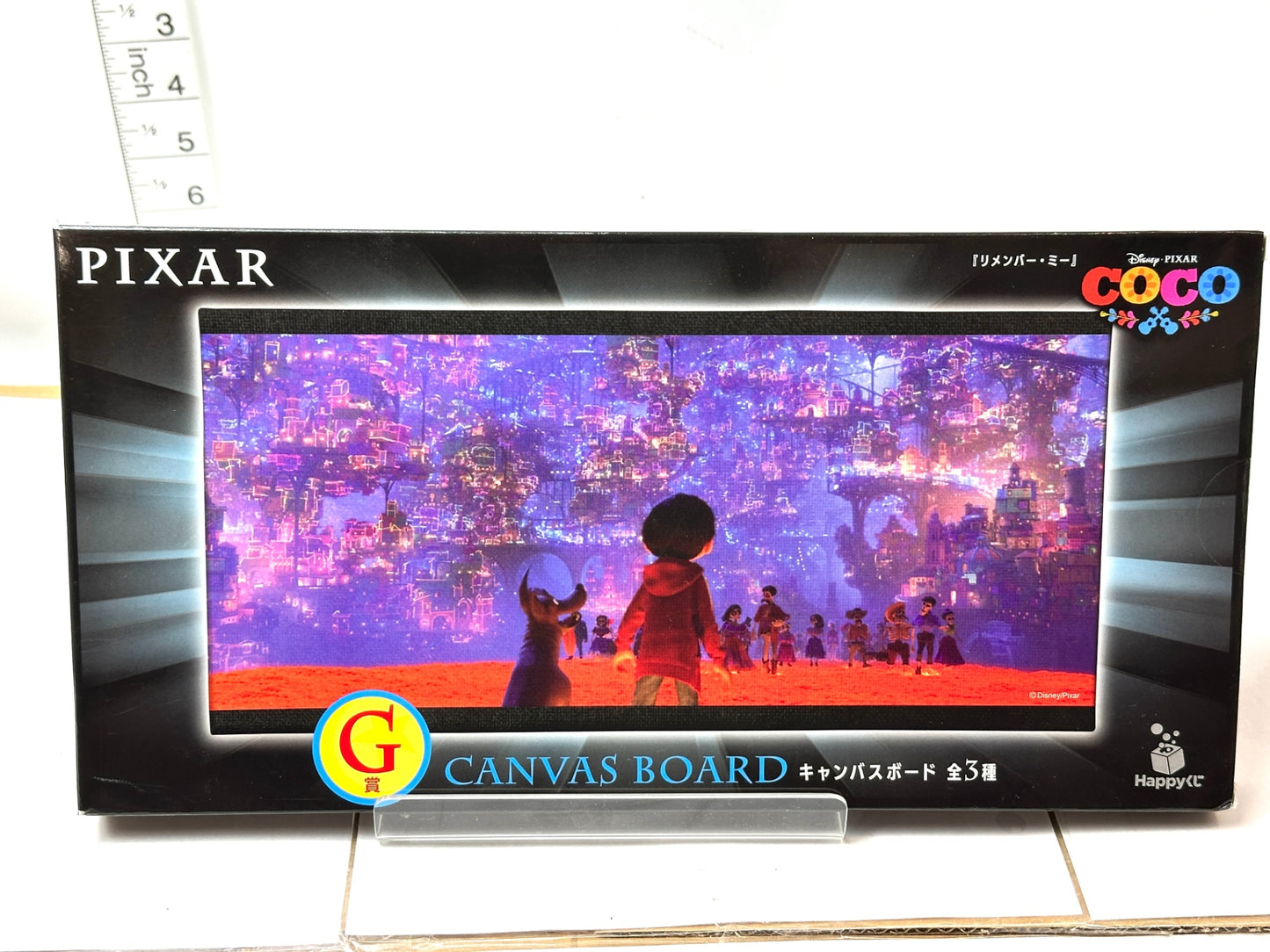 開封済み・未使用品 Happyくじ DISNEY PIXAR ディズニー ピクサー 2025 リメンバー・ミー G賞 キャンバスボード 12/15