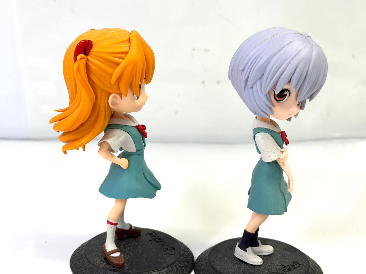 現状品 バンプレスト Q posket エヴァンゲリオン 5個セット 渚カヲル 式波・アスカ・ラングレー 真希波・マリ・イラストリアス 綾波レイ フィギュア 9/14