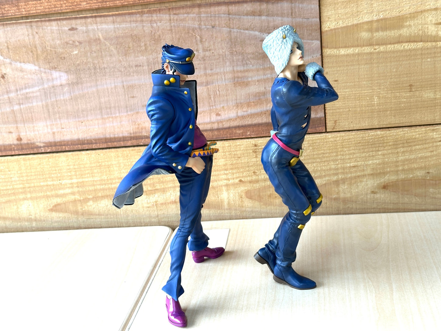 現状品 ジョジョの奇妙な冒険 フィギュア 2体セット MASTER STARS PIECE 空条承太郎 ウェザー・リポート 全高約26cm 1/16