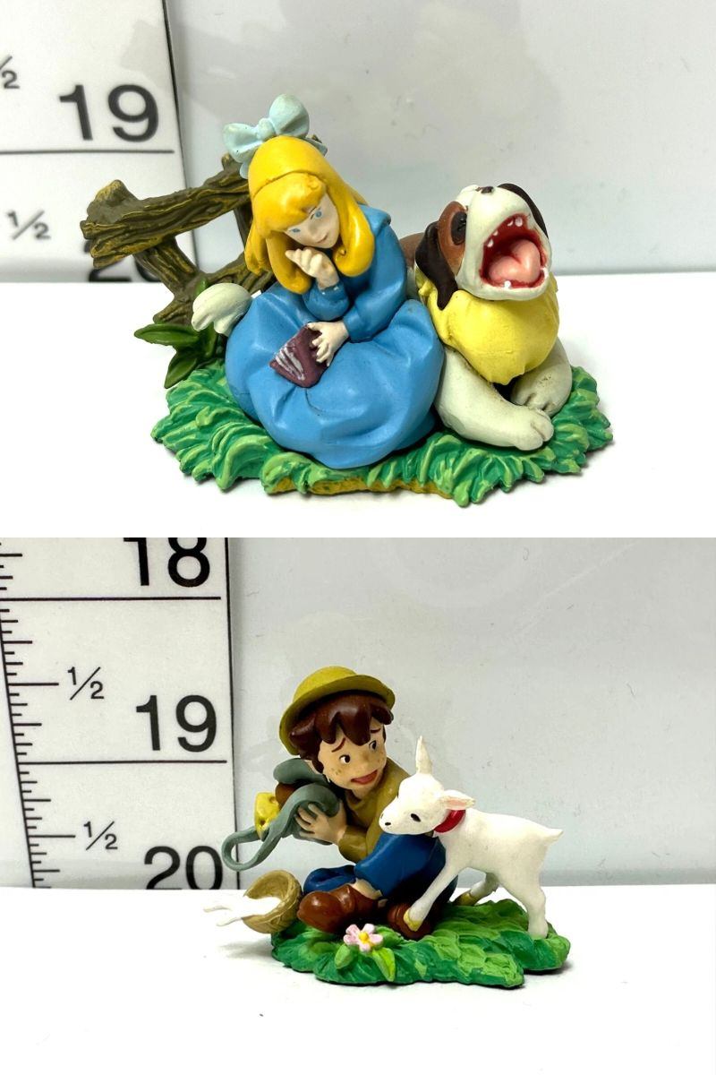 現状品 海洋堂 KAIYODO アルプスの少女ハイジ ミニヴィネットコレクション クララとヨーゼフ ペーターとユキちゃん 2個セット フィギュア 3/5