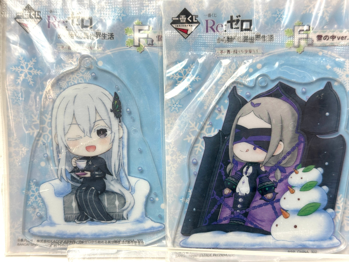 一番くじ Re:ゼロから始める異世界生活  F賞 アクリルスタンド 雪の中ver. 5個セット アクスタ 11/13