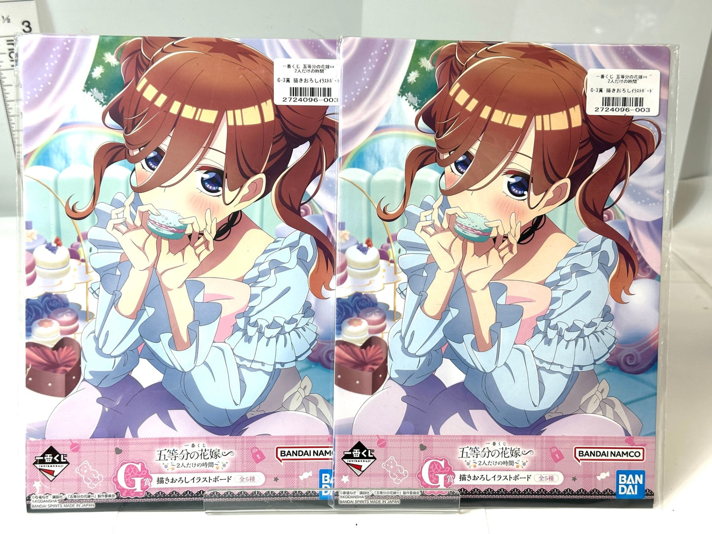開封済み・未使用品 一番くじ 五等分の花嫁 まとめセット アートコレクション 描き下ろし イラストボード 福笑い＆トラベルステッカーセット 他 10/10