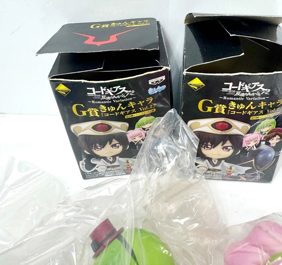 内装未開封品 一番くじプレミアム コードギアス 反逆のルルーシュVol.2 G賞 きゅんキャラ C.C. アーニャ 2体セット フィギュア 4/24