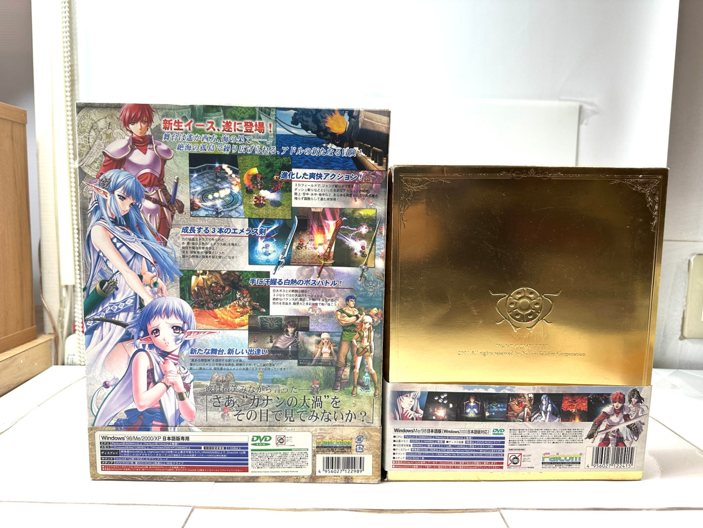 現状品 PCゲームソフト イース1・2完全版 イース6 ナピシュテムの匣 日本ファルコム アクションRPG Windows DVD-ROM 12/4