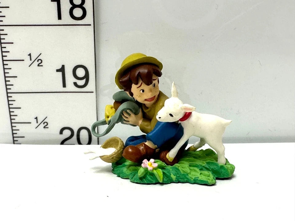 現状品 海洋堂 KAIYODO アルプスの少女ハイジ ミニヴィネットコレクション クララとヨーゼフ ペーターとユキちゃん 2個セット フィギュア 3/5