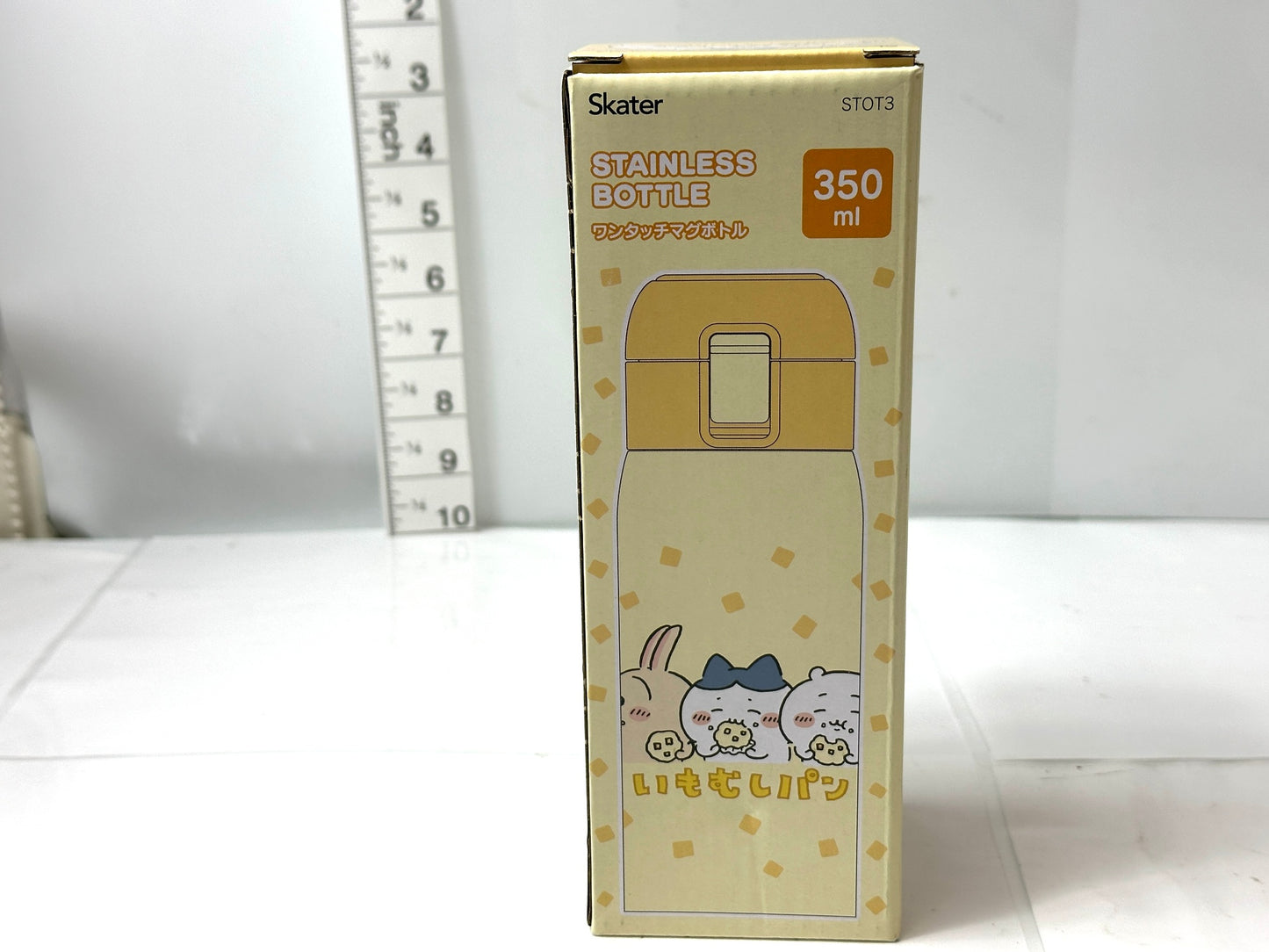 Skater スケーター ちいかわ ステンレスワンタッチボトル (いもむしパン) 350ml 真空二重構造 11/10