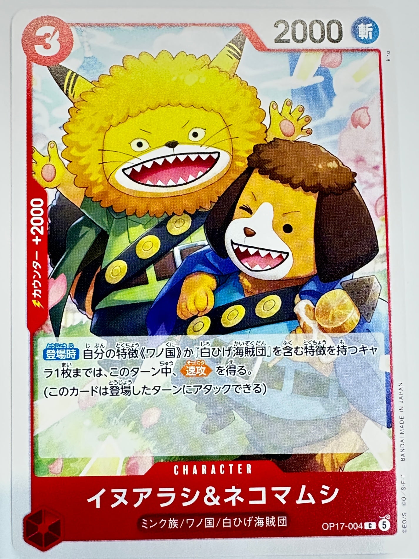 OP17-004 イヌアラシ&ネコマムシ