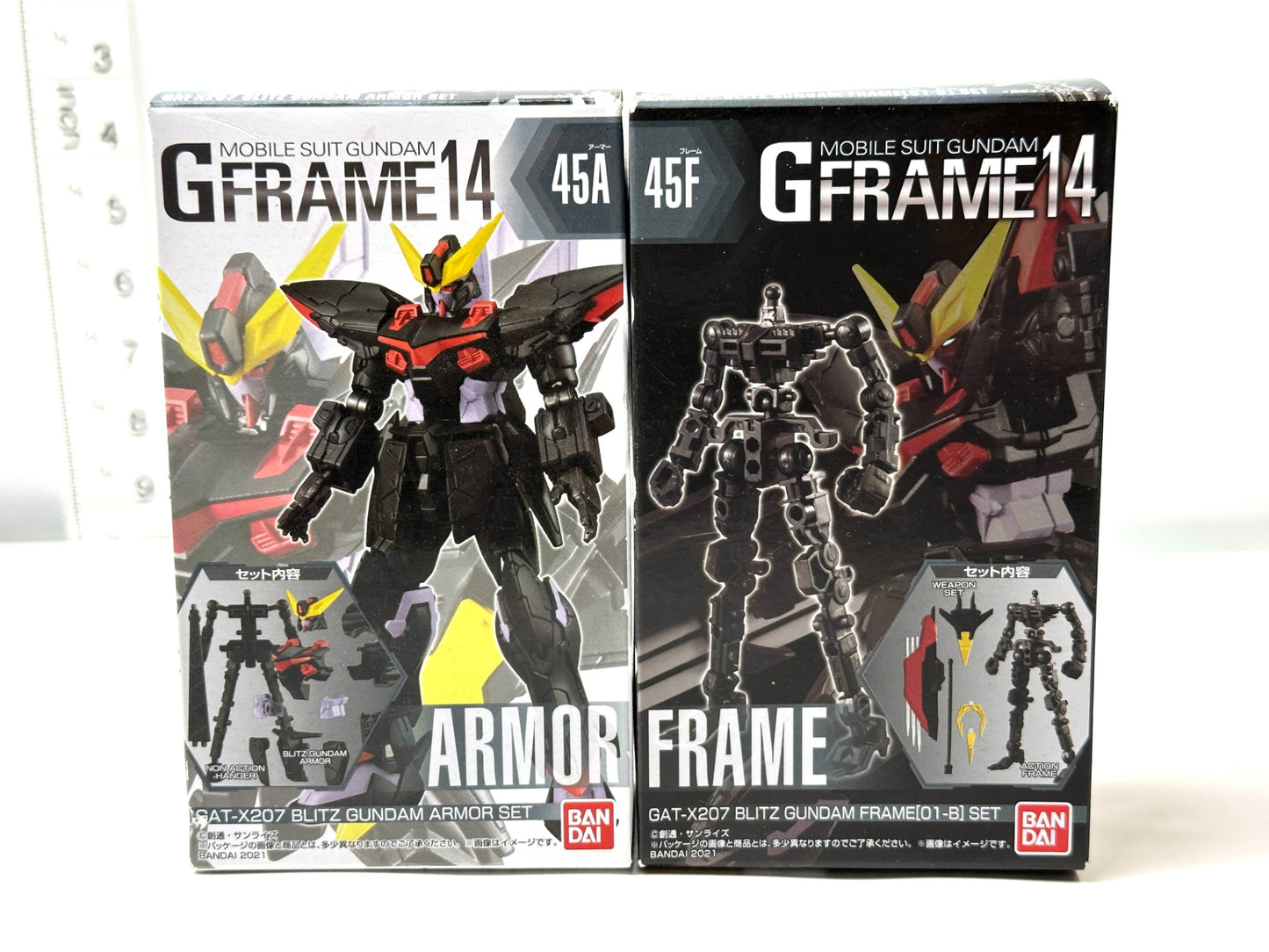 機動戦士ガンダム GフレームF14 GAT-X207 ブリッツガンダム 45A/Fセット フレーム アーマーフィギュア 2/27