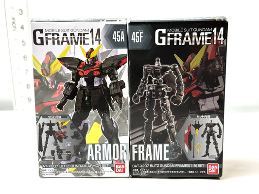 機動戦士ガンダム GフレームF14 GAT-X207 ブリッツガンダム 45A/Fセット フレーム アーマーフィギュア 2/27