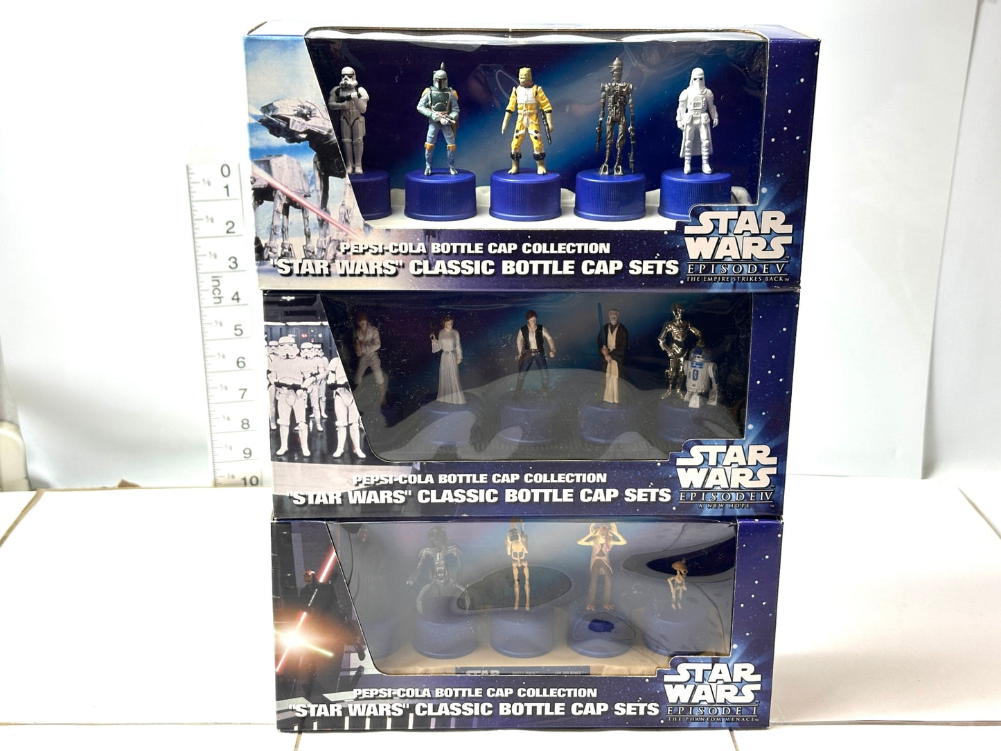 ペプシ スター・ウォーズ ボトルキャップ コレクション 3個セット フィギュア 12/2